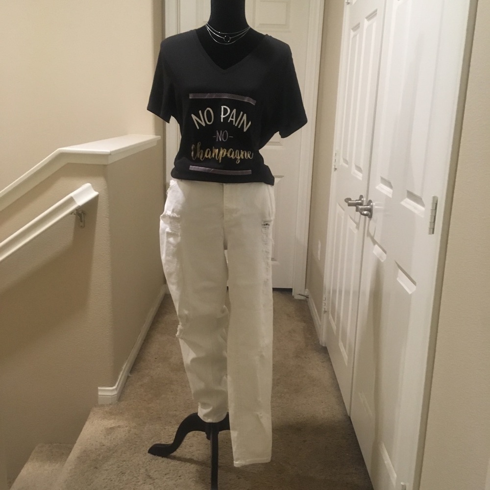 Distressed Denim Pants